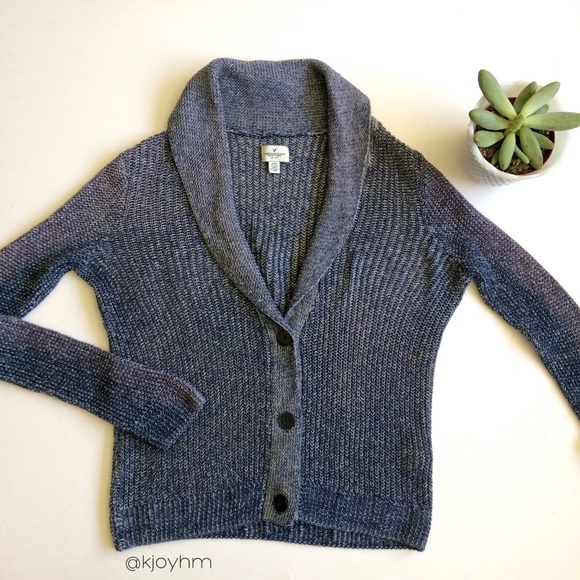 ae shawl collar cardigan